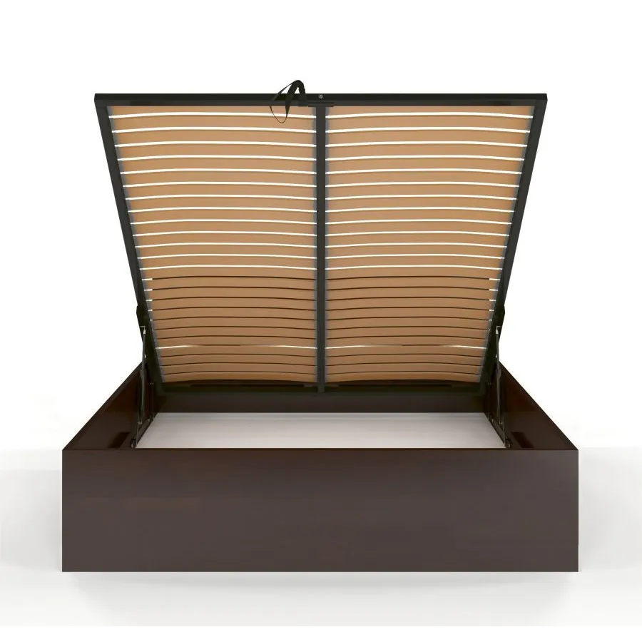 Lit coffre et sommier relevable design collection Letto