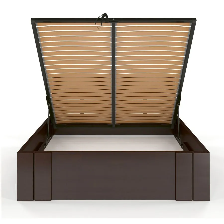 Lit coffre bois design moderne collection Largo