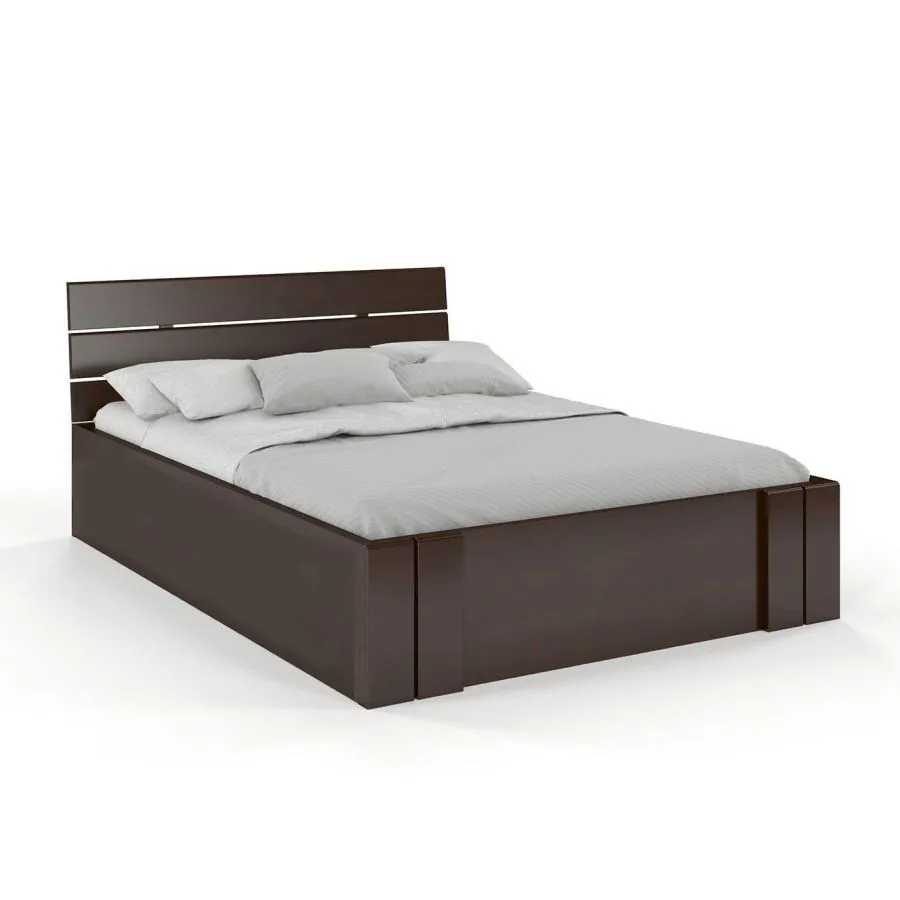 Lit coffre bois style moderne collection Largo