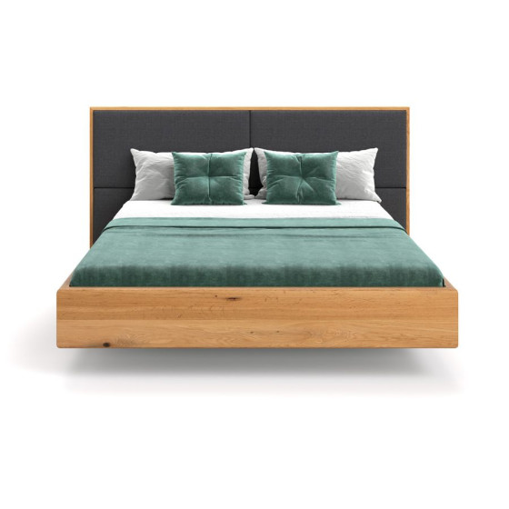 Lit bois design tête de lit capitonnée collection Hamilton