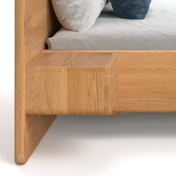 Lit bois design  avec deux chevets inclus collection Burlington
