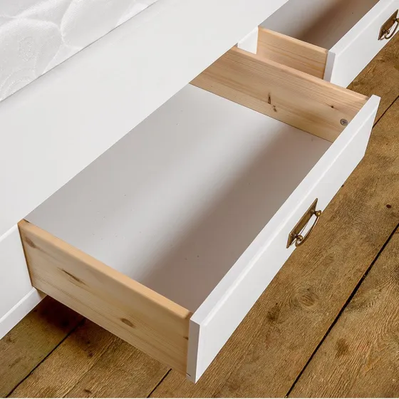 Lit bois avec tiroir de rangement collection Toscana