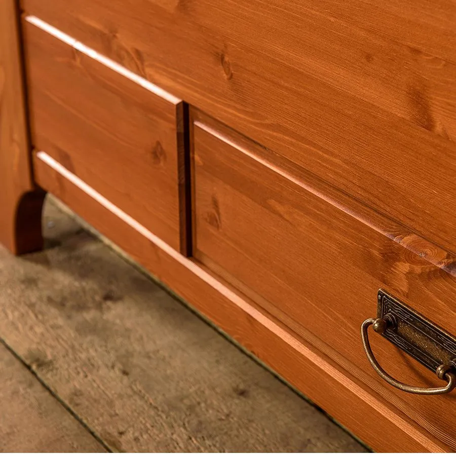 Lit rangement bois massif collection Toscana