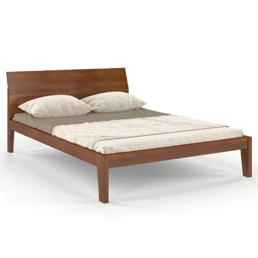 Lit en bois massif 160 x 200 finition naturel collection AGA