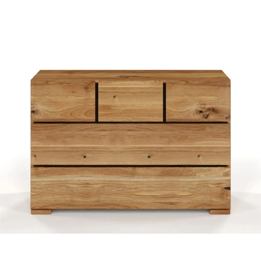 Commode bois chêne massif chambre adulte Nicea