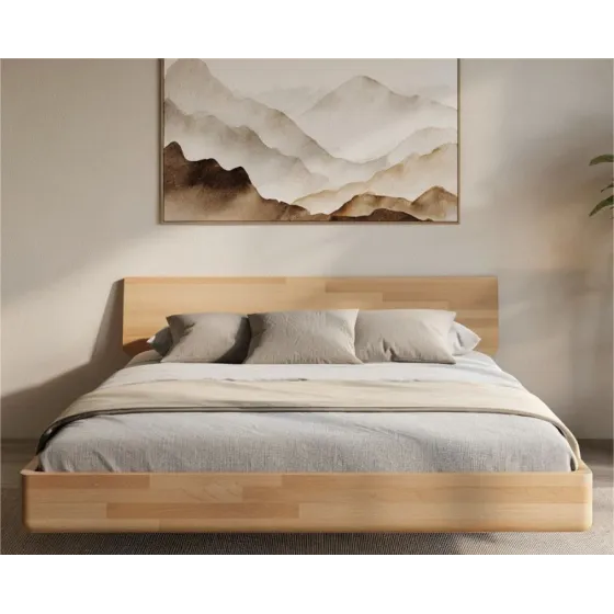 Lit en bois design 140x200 collection MOOD