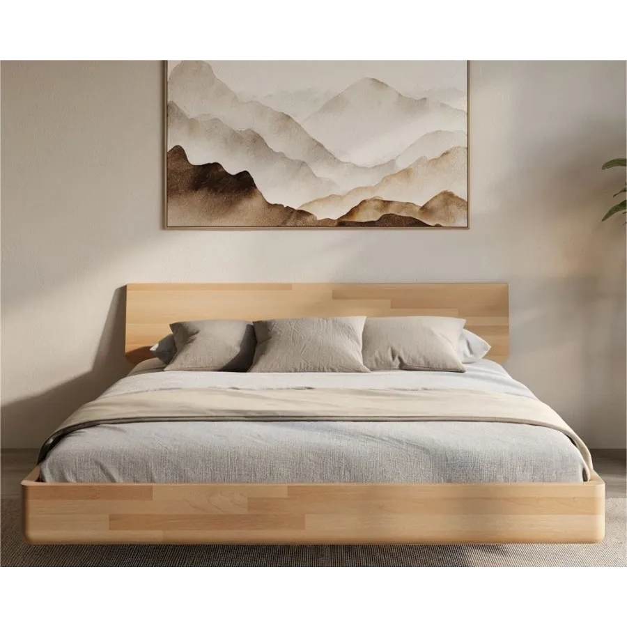 Lit en bois design 140x200 collection MOOD