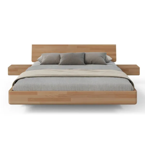 Lit bois massif flottant collection MOOD