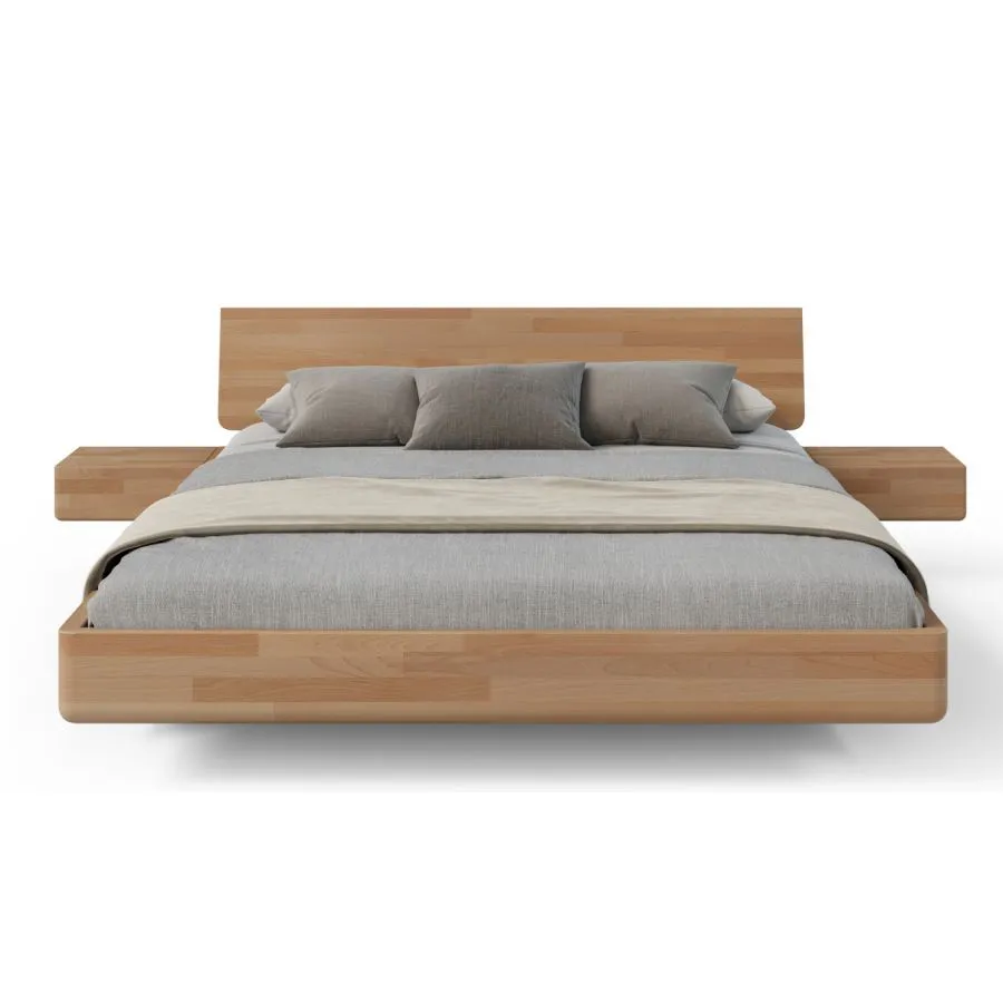 Lit bois massif flottant collection MOOD