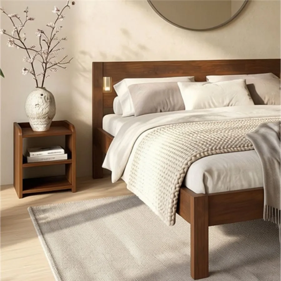 Lit complet pin massif collection Niko