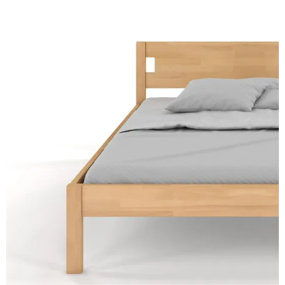 Lit 160x200 bois hêtre massif collection Niko