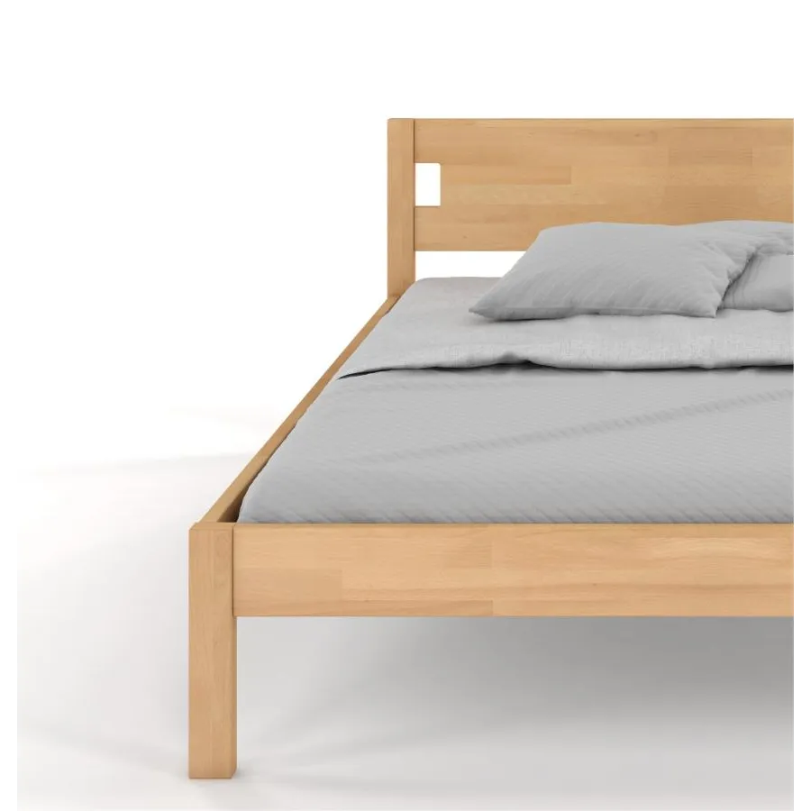 Lit 160x200 bois hêtre massif collection Niko