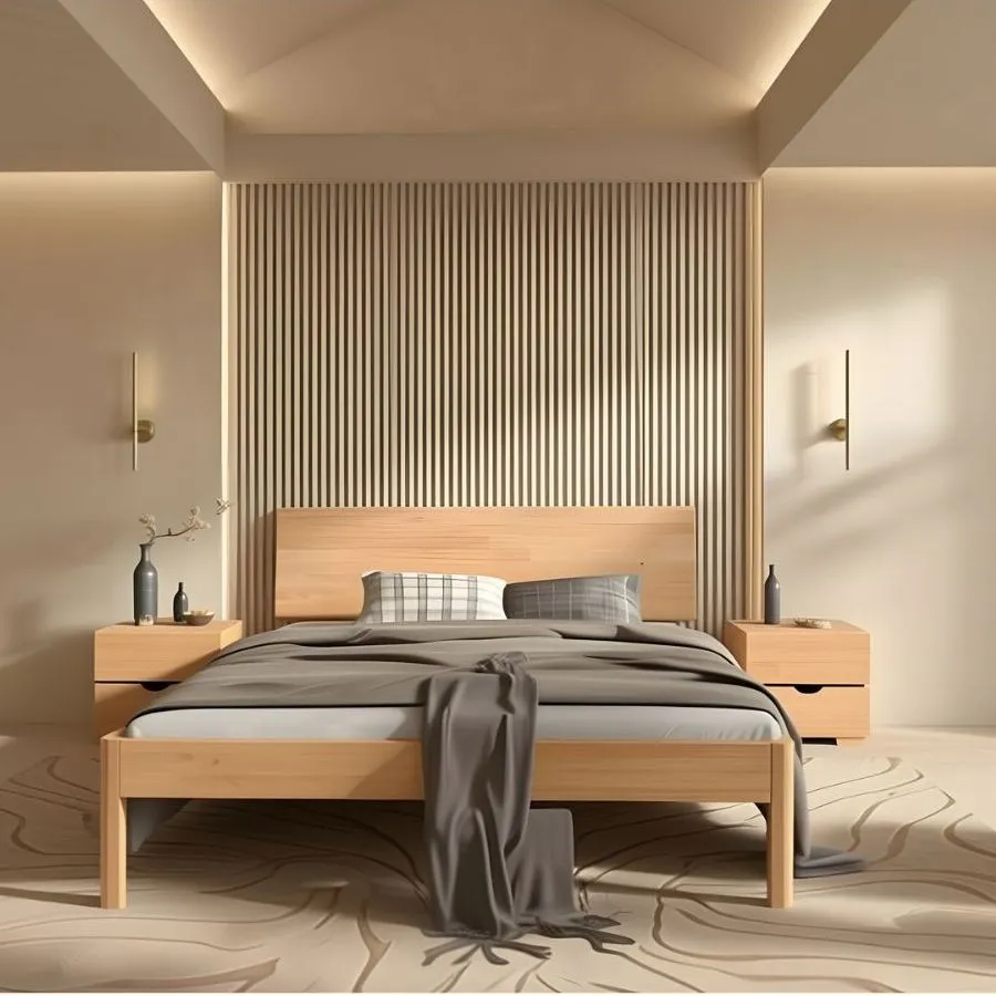 Lit adulte bois collection Ambre