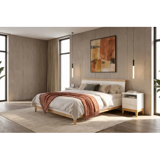 Lit coffre blanc collection Göteborg