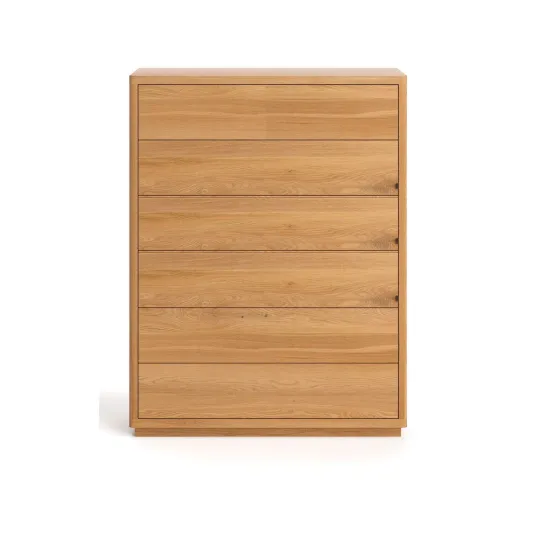 Commode bois massif 6 tiroirs Vancouver