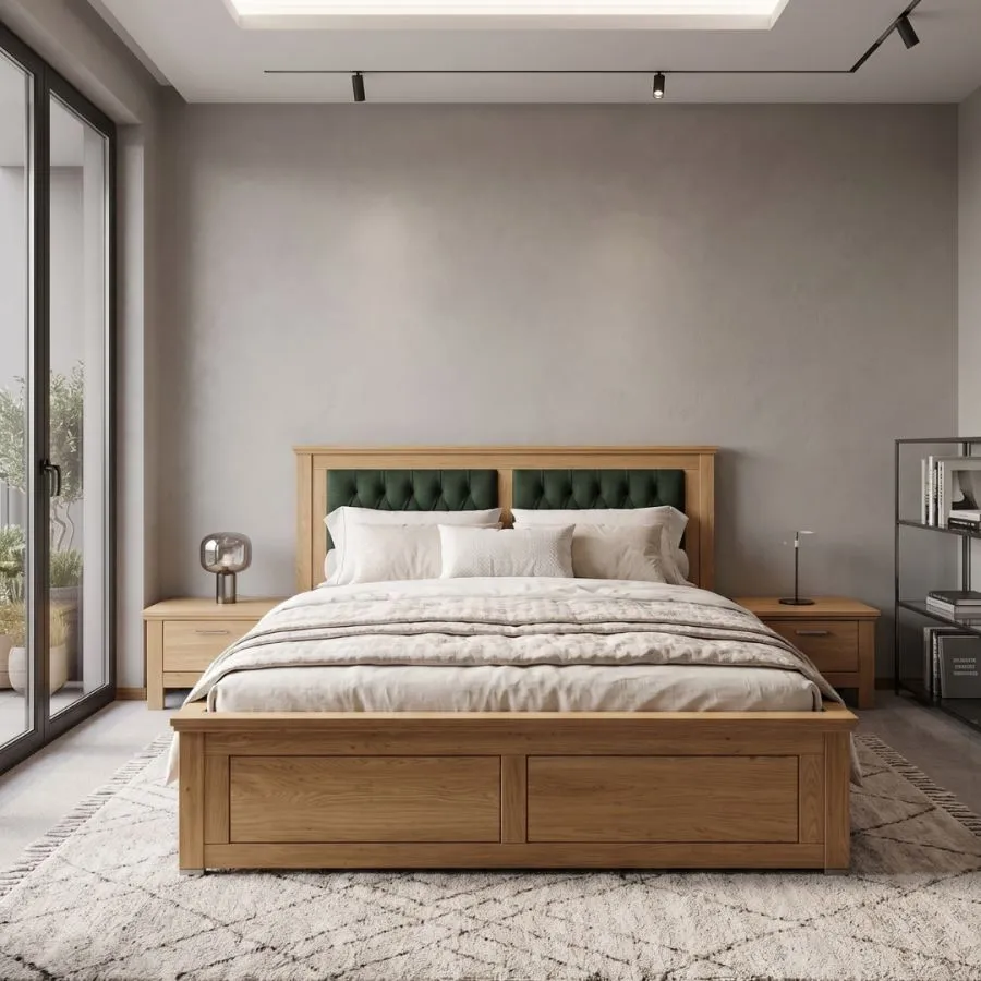 Lit coffre bois 140 collection ROMA