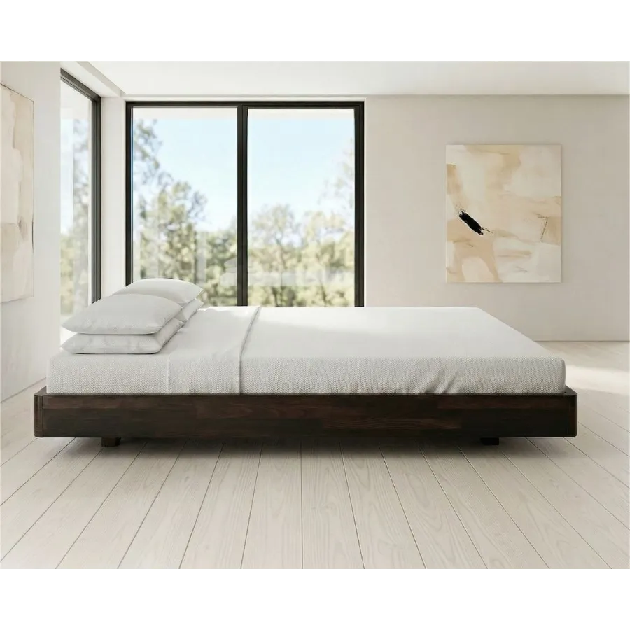 Cadre de lit en bois 140x200 collection MOOD