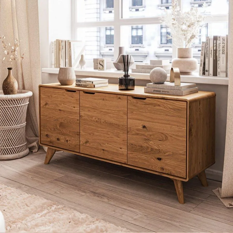 Buffets en bois chêne massif naturel design scandinave SVEN