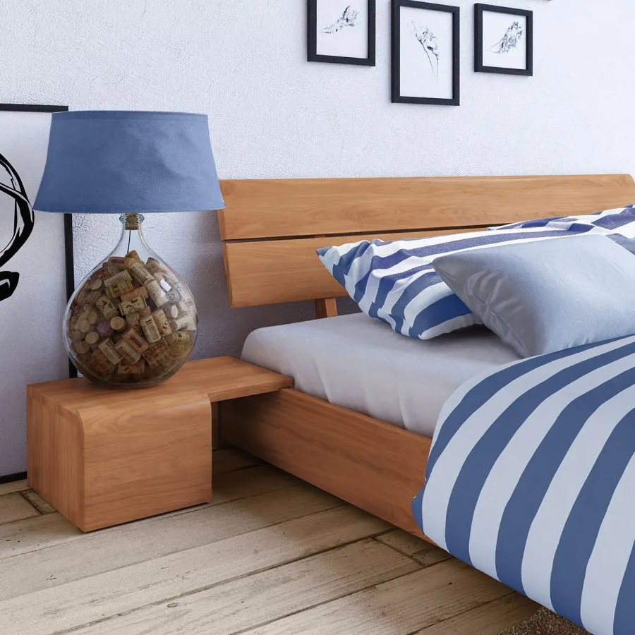Lit Bois Design TOKYO en Hêtre Massif | Meubles et Bois