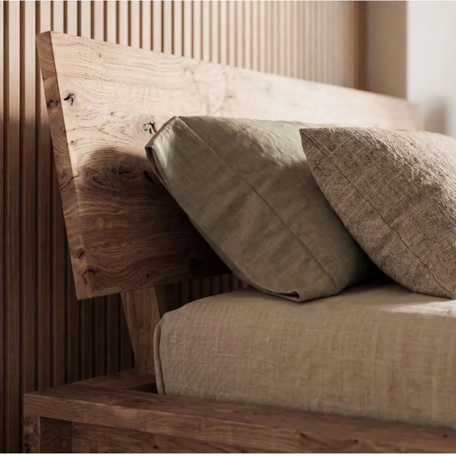 Lit Bois Design KUBE – Style Japonais en Bois Massif