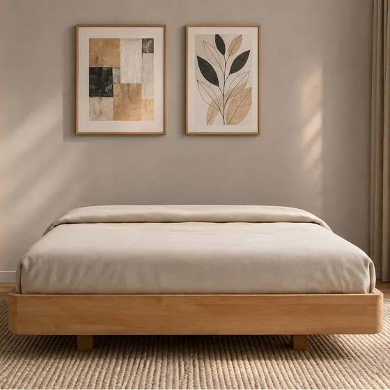 Cadre de lit en  bois 180x200 collection MOOD