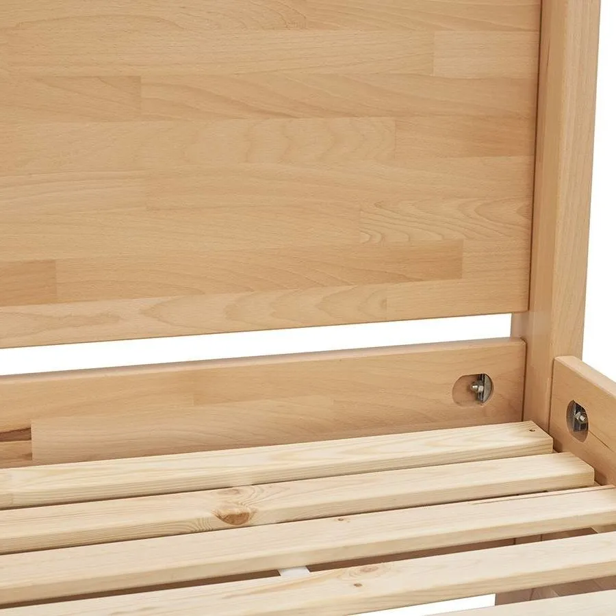 Lit baldaquin en bois massif 140x200 collection NICEA