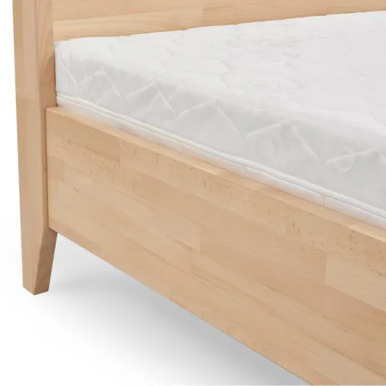 Lit baldaquin en bois massif 140x190 collection NICEA