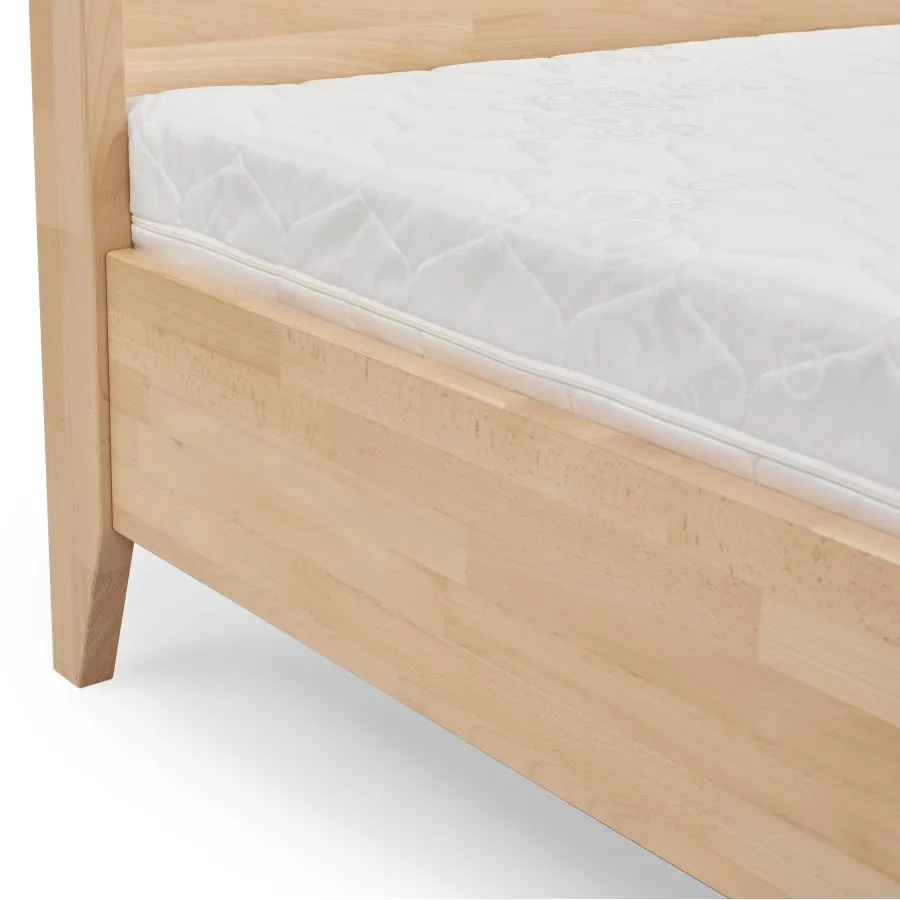 Lit baldaquin en bois massif 140x190 collection NICEA