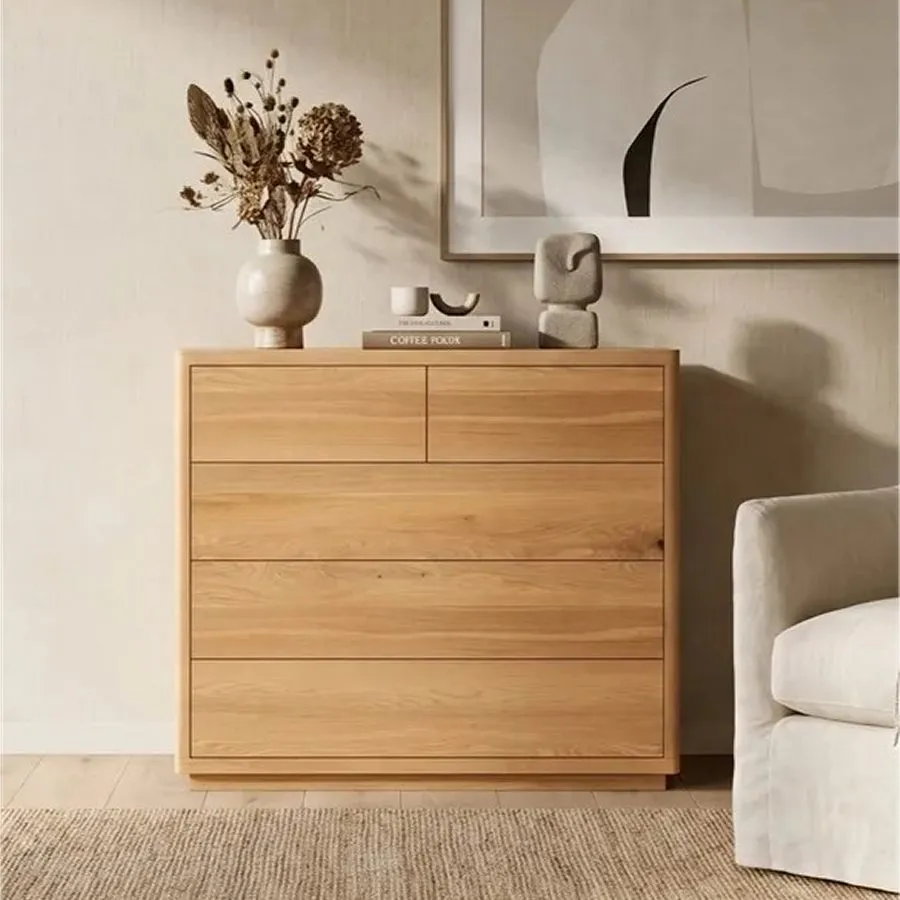 Commode bois massif 5 tiroirs style classique Vancouver