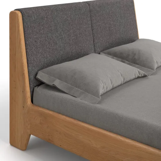 Lit bois flottant avec tissu collection MONOKO