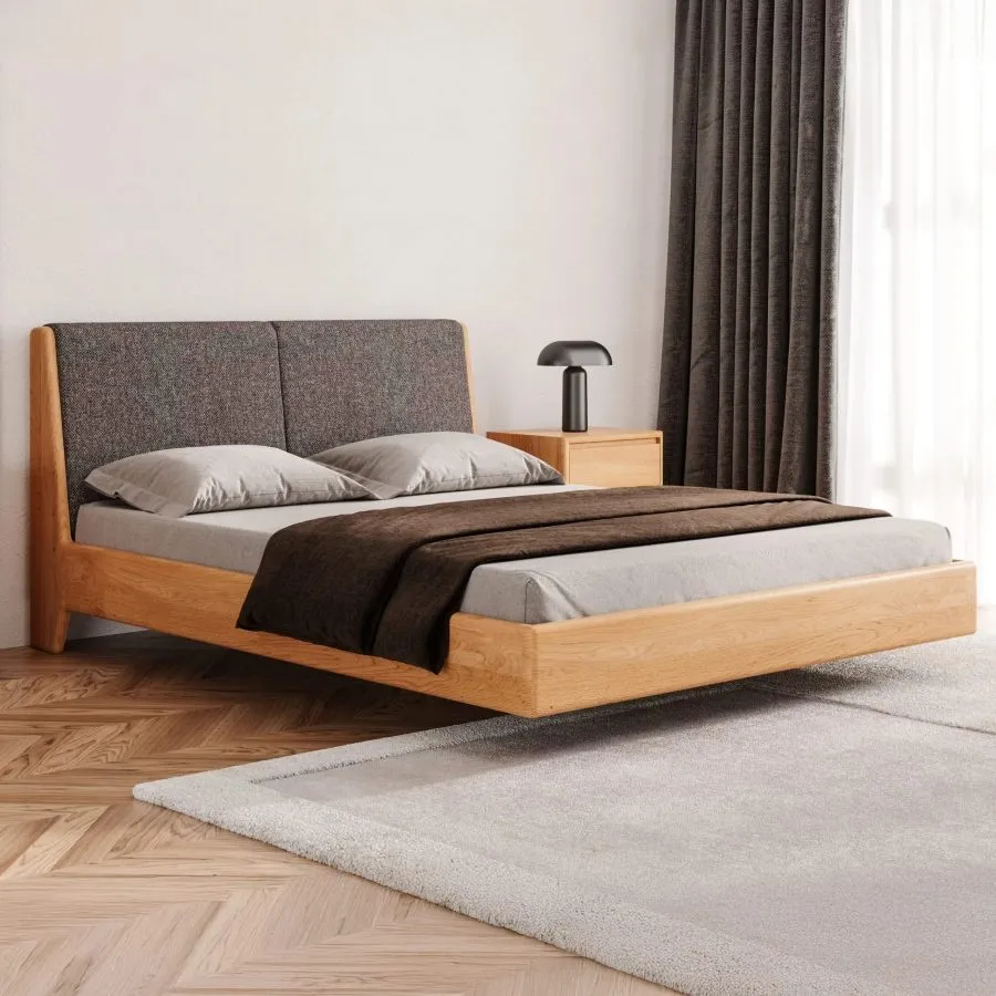 Lit 160x200 design bois flottant collection MONOKO