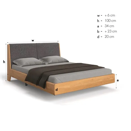 Dimensions du lit bois flottant  collection MONOKO