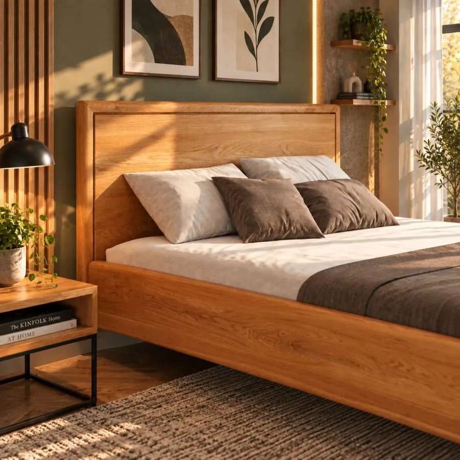 Lit en bois massif collection Levito
