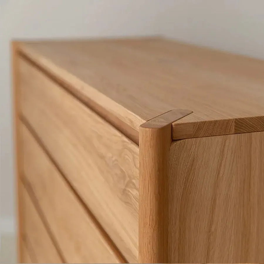 Commode Bois Massif  4 Tiroirs KUMO – Chêne Massif