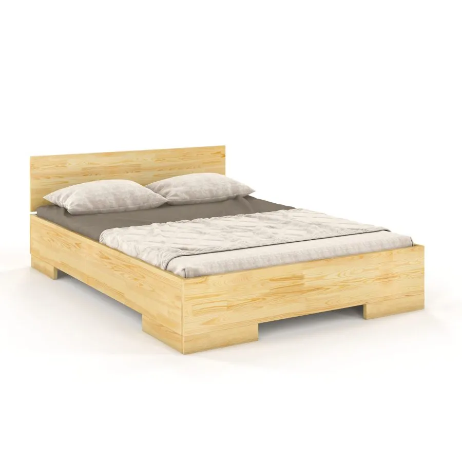 Lit pin massif bois brut naturel ZENNO