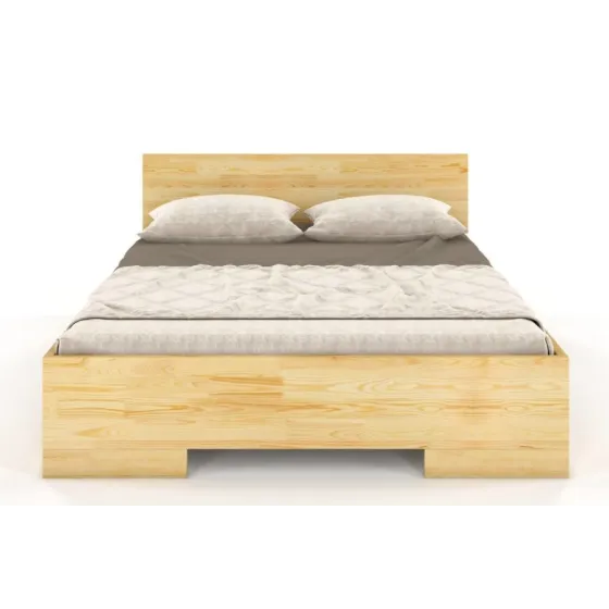 Lit pin massif bois brut naturel ZENNO