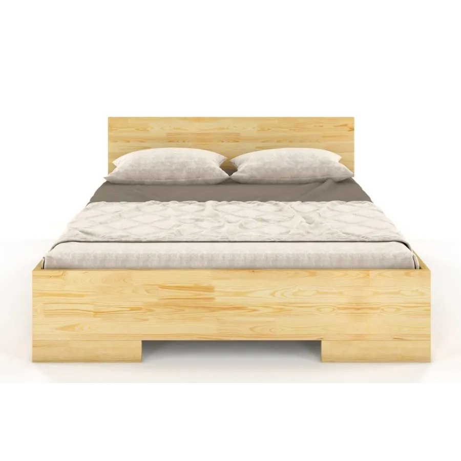 Lit pin massif bois brut naturel ZENNO