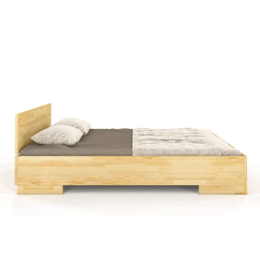 Lit pin massif bois brut naturel ZENNO