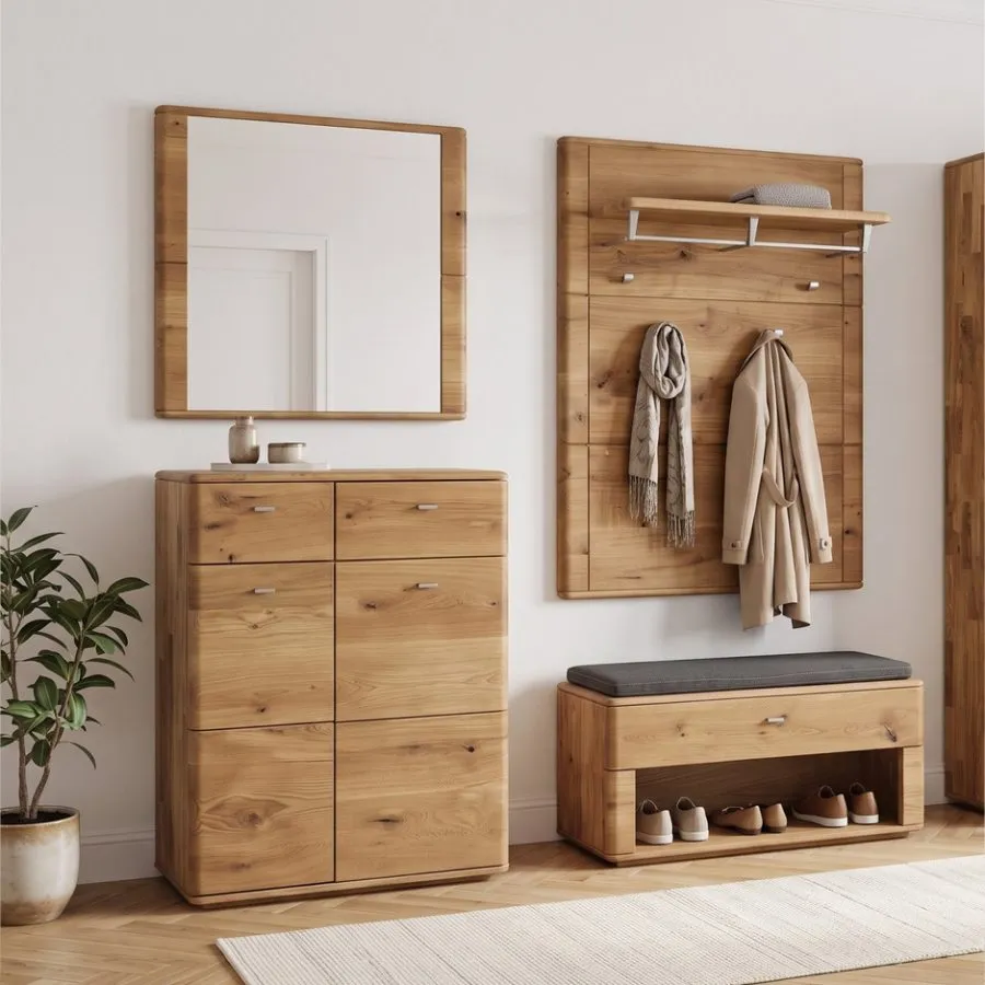 Meuble chaussure bois pour entrée collection mobilier VERONA