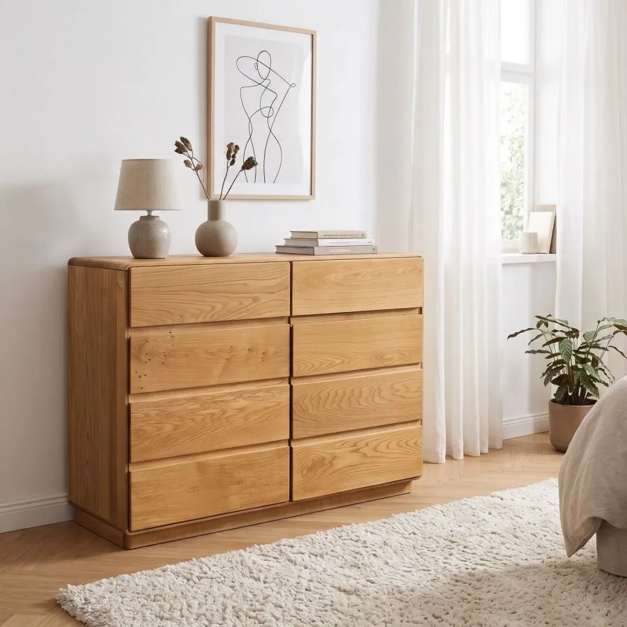 commode chêne clair moderne collection VOLA