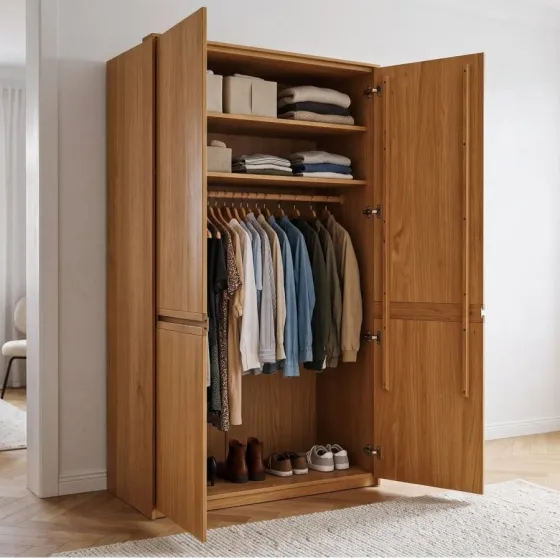 armoire dressing bois avec espace de rangement collection VOLA
