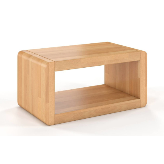 Table de nuit en bois avec 1 niche de rangement collection SLATE