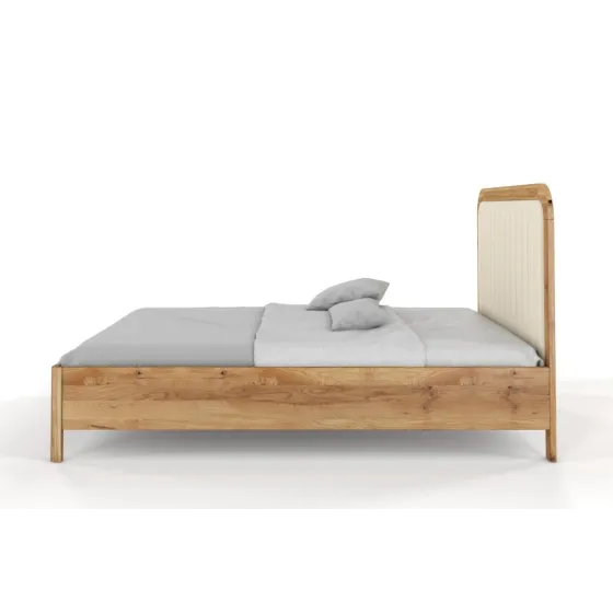 Lit en chêne massif 140x190 naturel collection VERDE