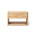 Table de chevet en chêne pour lit en bois