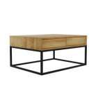 Table basse bois métal au style industriel ou loft pour salon
