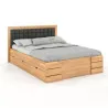Lit en bois hêtre avec rangements