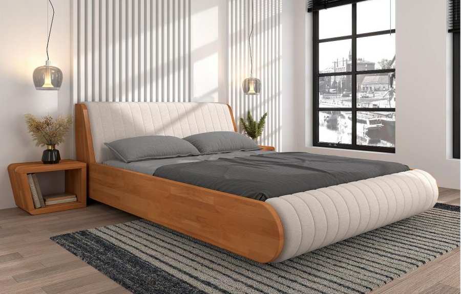 Lit en bois hêtre massif