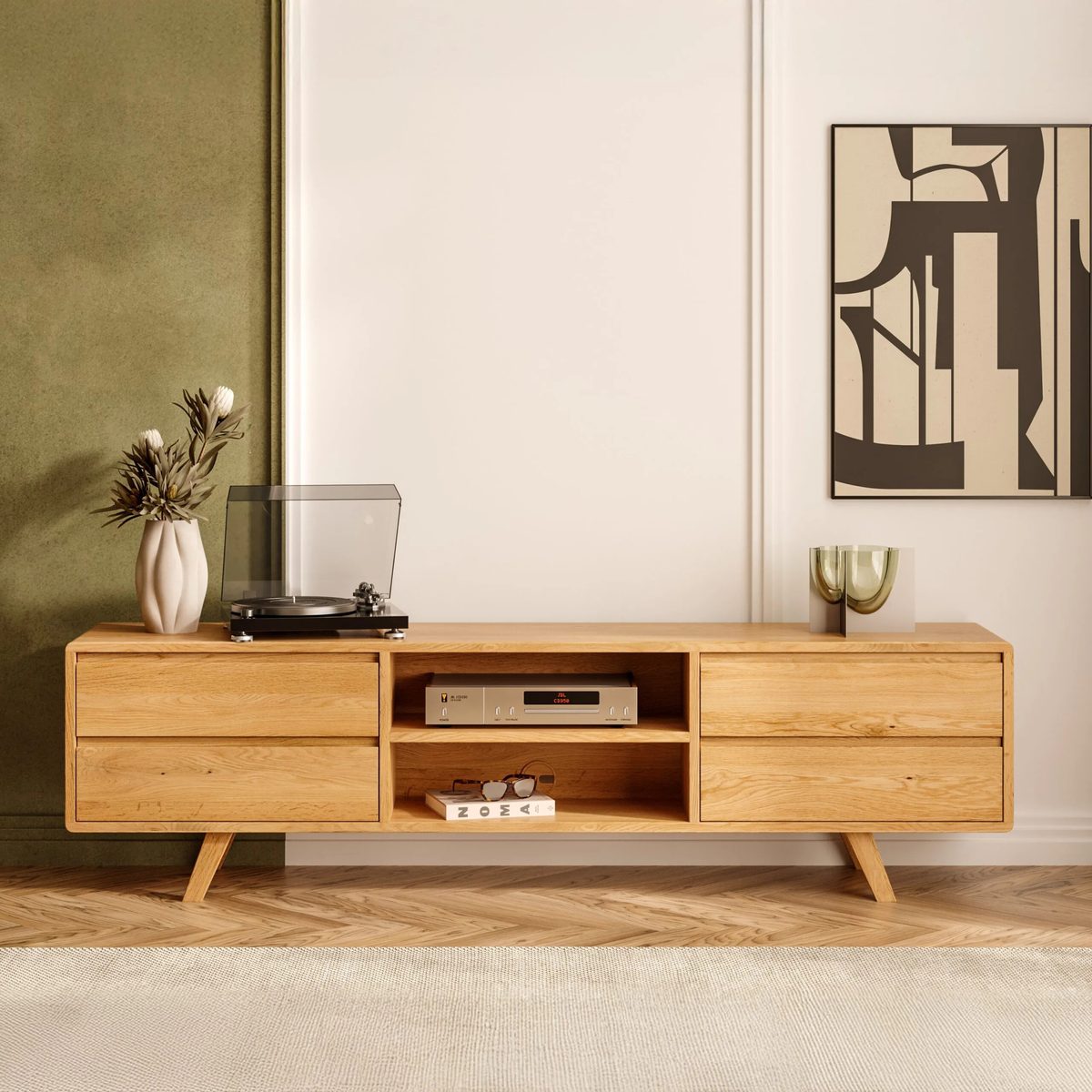 Mobilier de salon en bois, beau, solide et durable, dans le respect de l'environnement