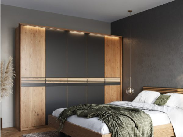 Tête de lit avec armoires Chêne marron Bois d'ingénierie